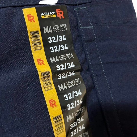NWT Ariat FR M4 Low Rise Ripstop Bootcut Duralight Navy Pants - Picture 6 of 14